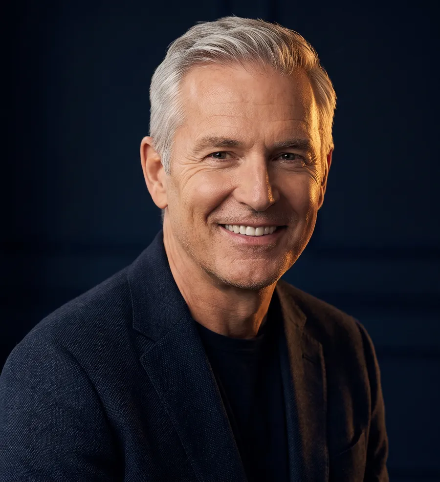 A healthy, smiling older man